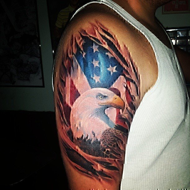 American Eagle – Boston Temporary Tattoos